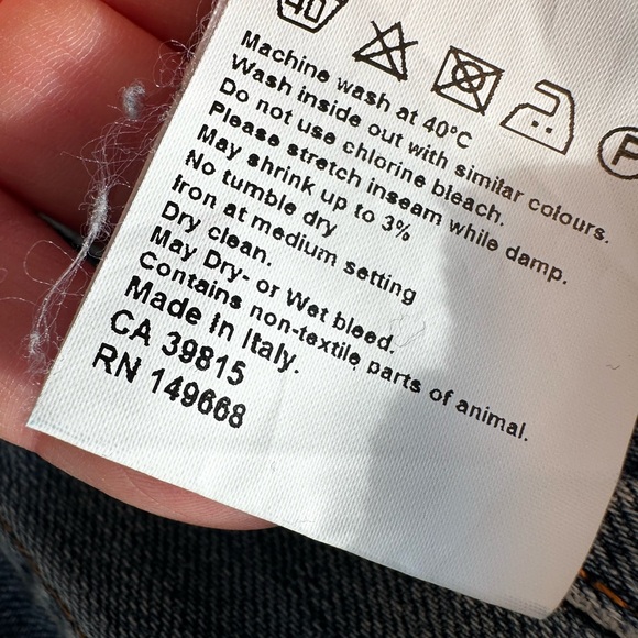 Nudie Jeans Steady Eddie Slim Straight Leg  Cotton Denim 30x29 Italy Button Fly - Picture 5 of 16